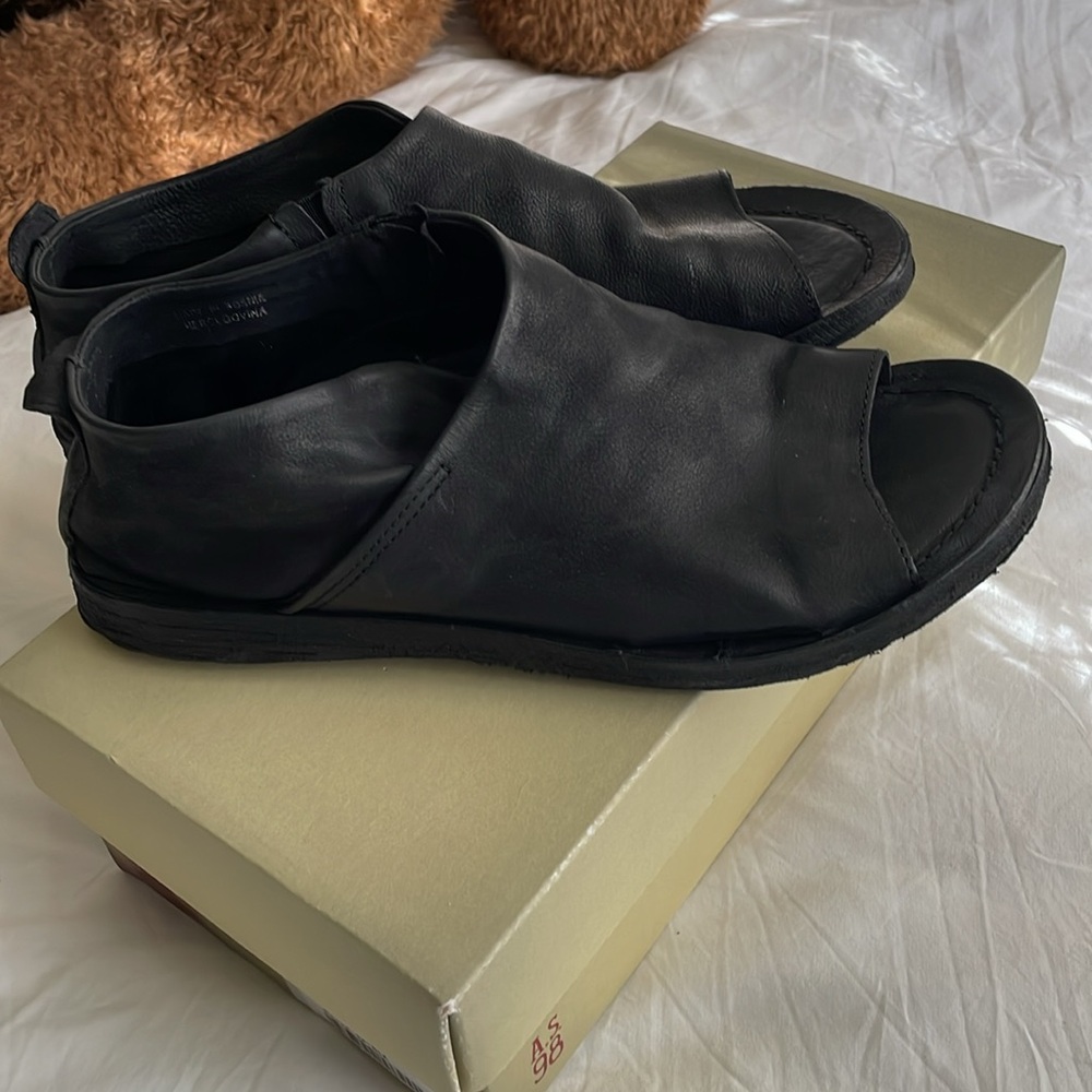 A.S. 98 Riley Sandals — Black Size 39 - Picture 2 of 7